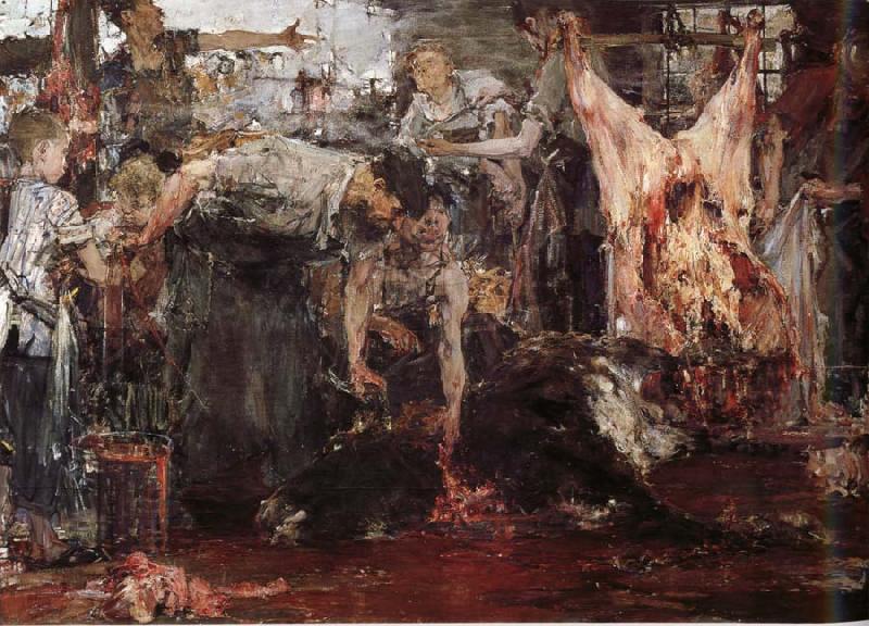 Nikolay Fechin Slaughterhouse oil painting image